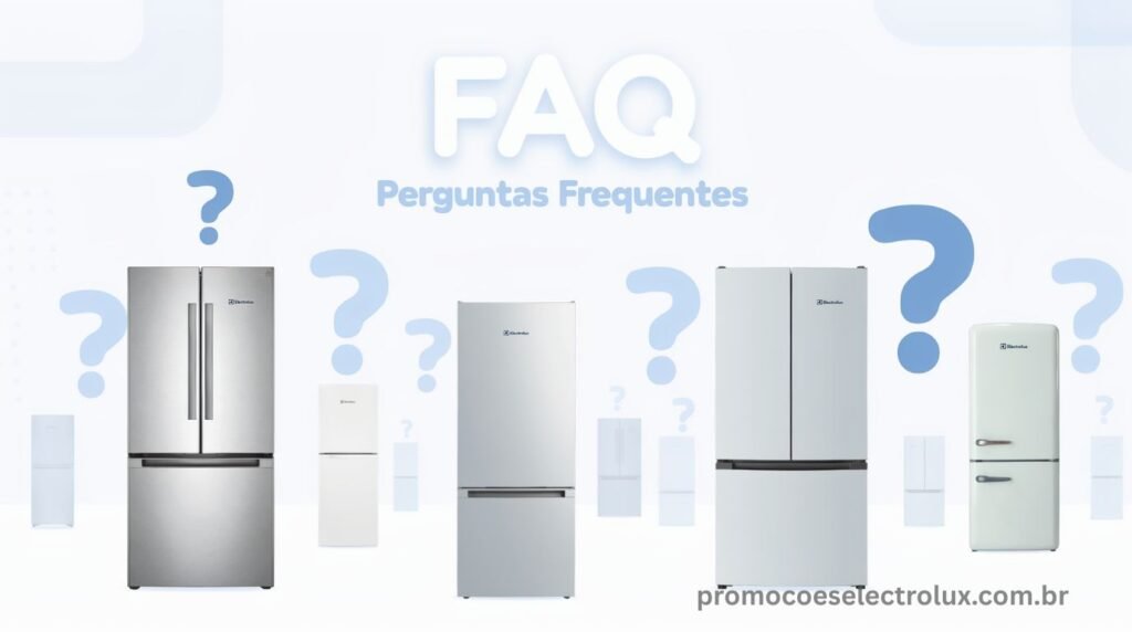 Dúvidas frequentes sobre o comparativo de geladeiras Electrolux