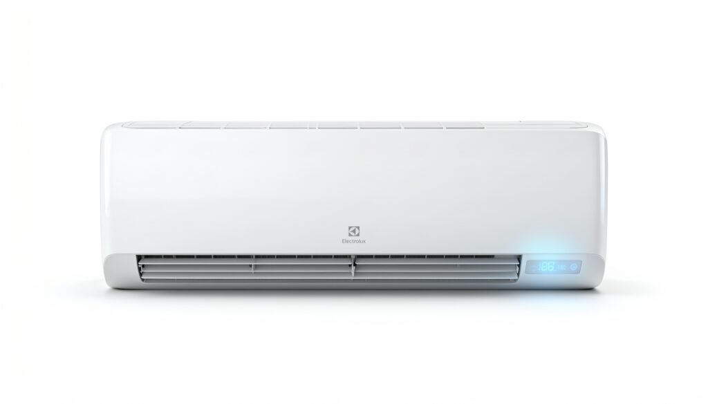 Vista frontal do Ar-Condicionado Electrolux Split 9.000 BTUs Color Adapt com Wi-Fi