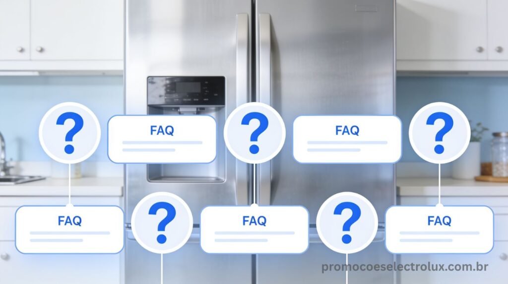 Dúvidas frequentes sobre a Geladeira Electrolux Frost Free Inox DFX41