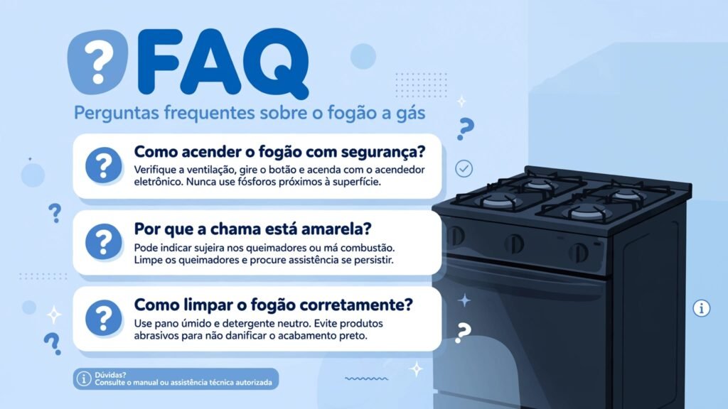 Dúvidas frequentes sobre o Fogão Electrolux 4 Bocas Experience FE4CP Preto