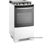 Fogão Electrolux FE4IW 4 Bocas Efficient Branco Mesa Inox PerfectCook VaporBake - Imagem de destaque