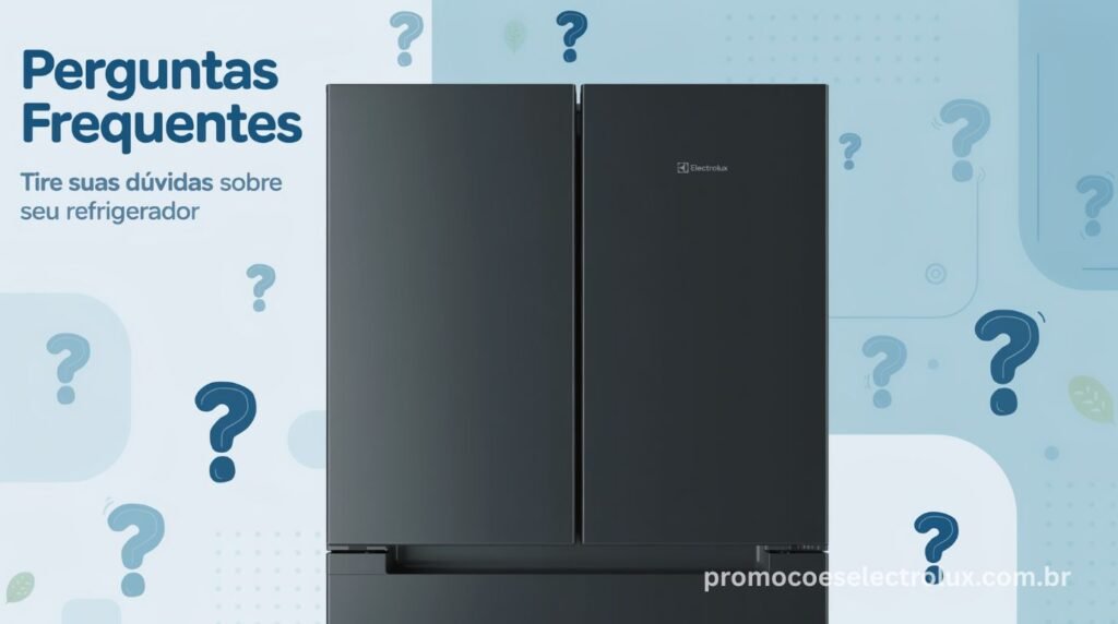 Dúvidas frequentes sobre a Geladeira Electrolux Frost Free Inverter IT70B Black Inox Look