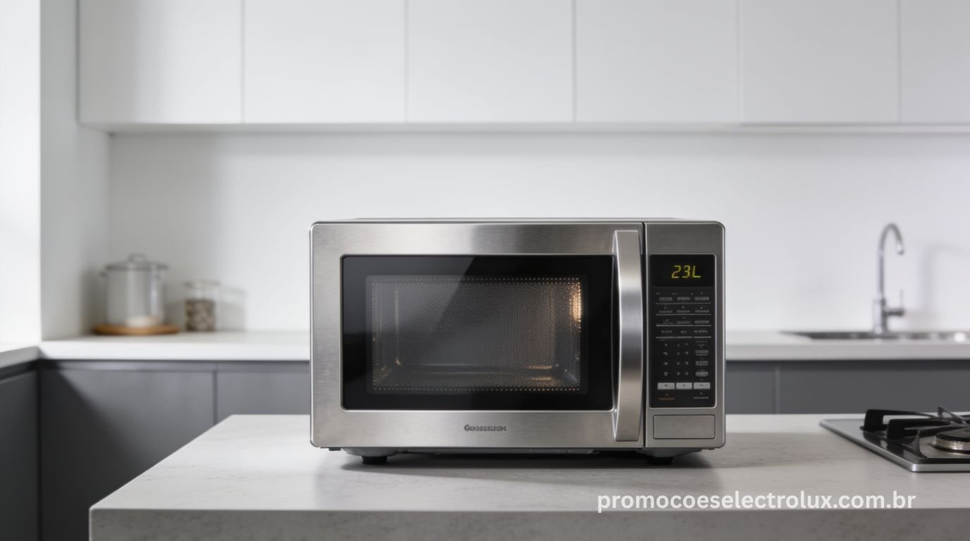 Micro-ondas Electrolux ME23S 23L Inox Efficient - Imagem de destaque