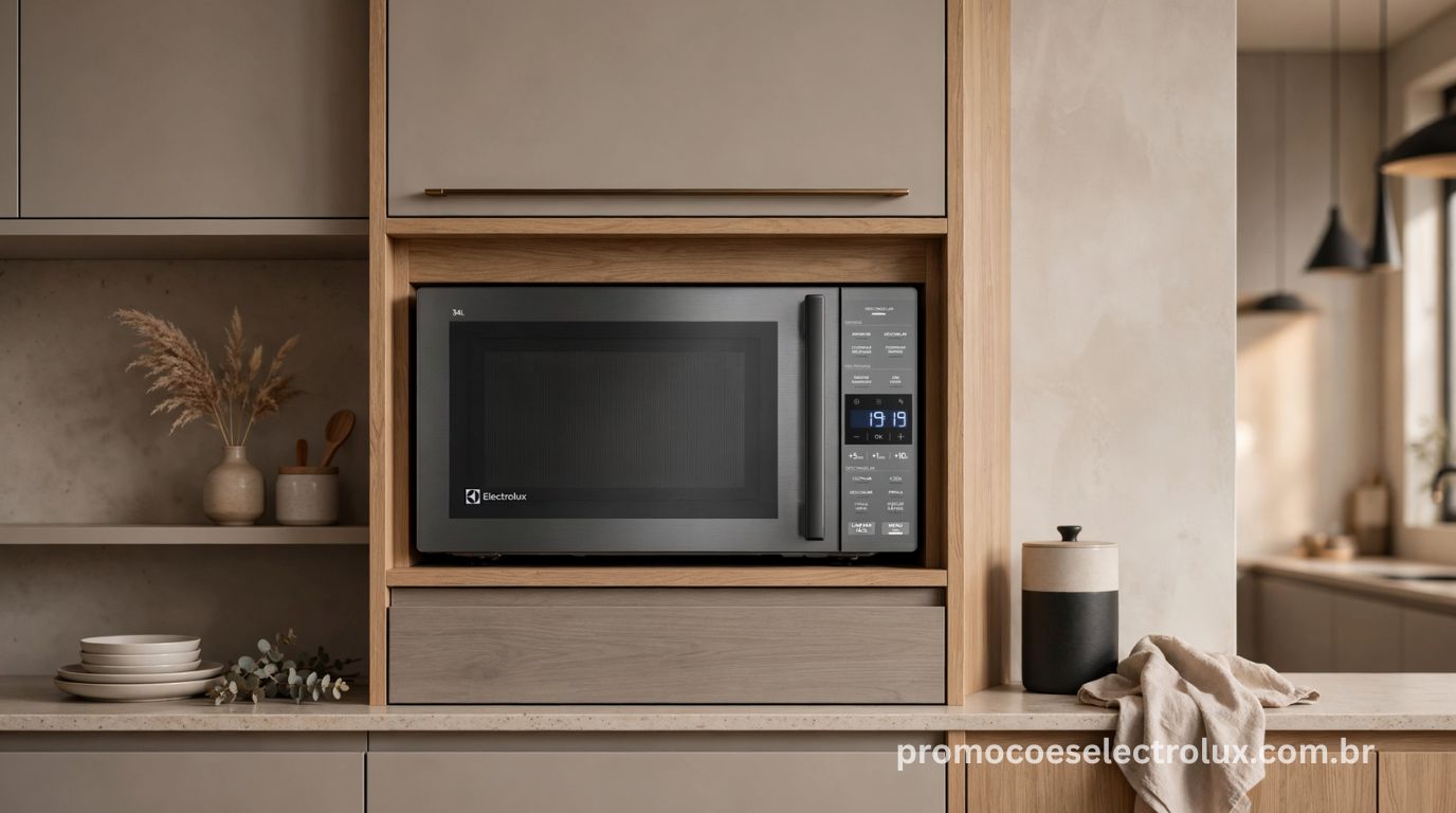 Micro-ondas de Embutir Electrolux ME3BC 34L Experience Cinza - Imagem de destaque
