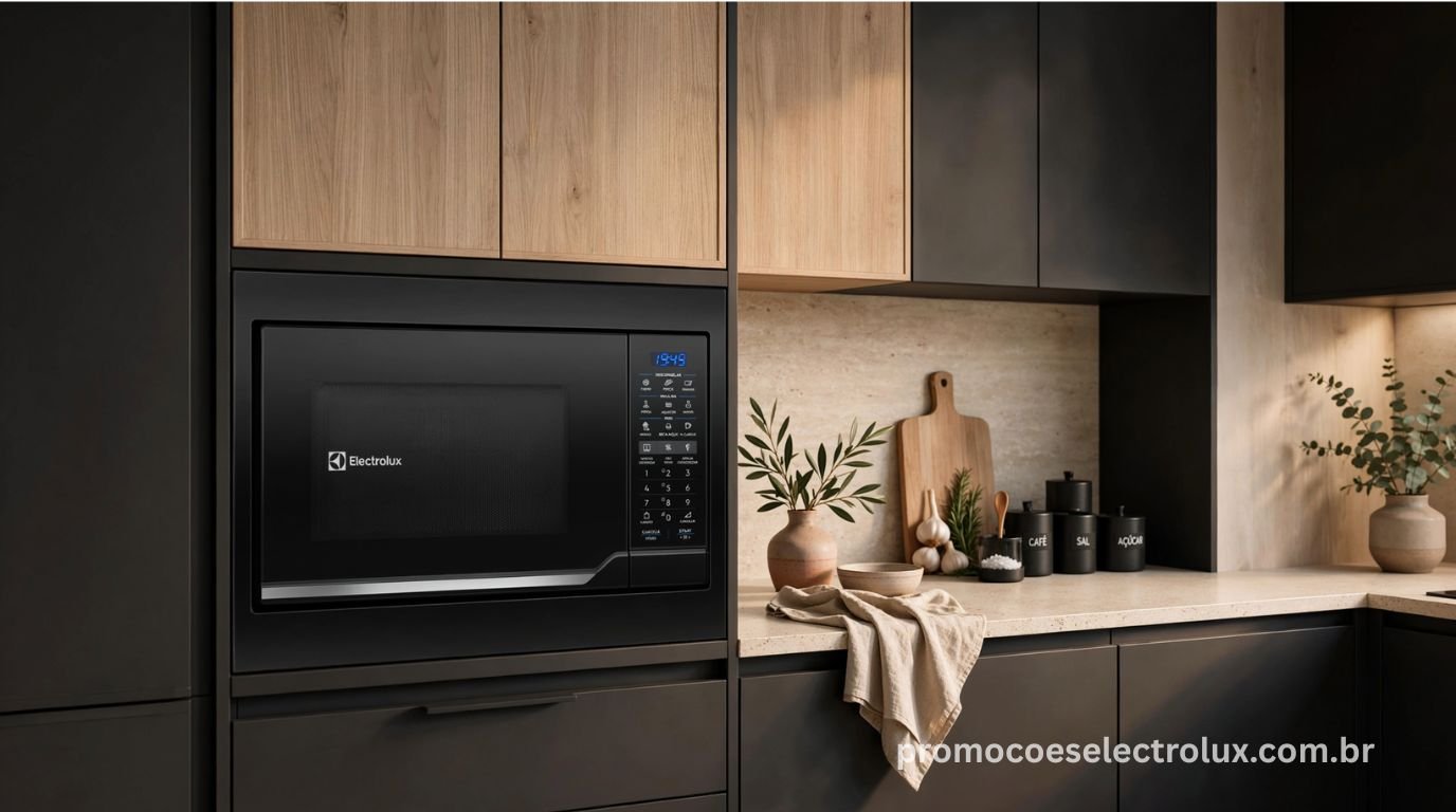 Micro-ondas de Embutir Electrolux ME3BP 34L Preto Experience - Imagem de destaque