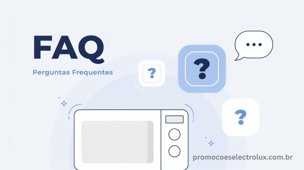 Dúvidas frequentes sobre o Micro-ondas Electrolux MEO44