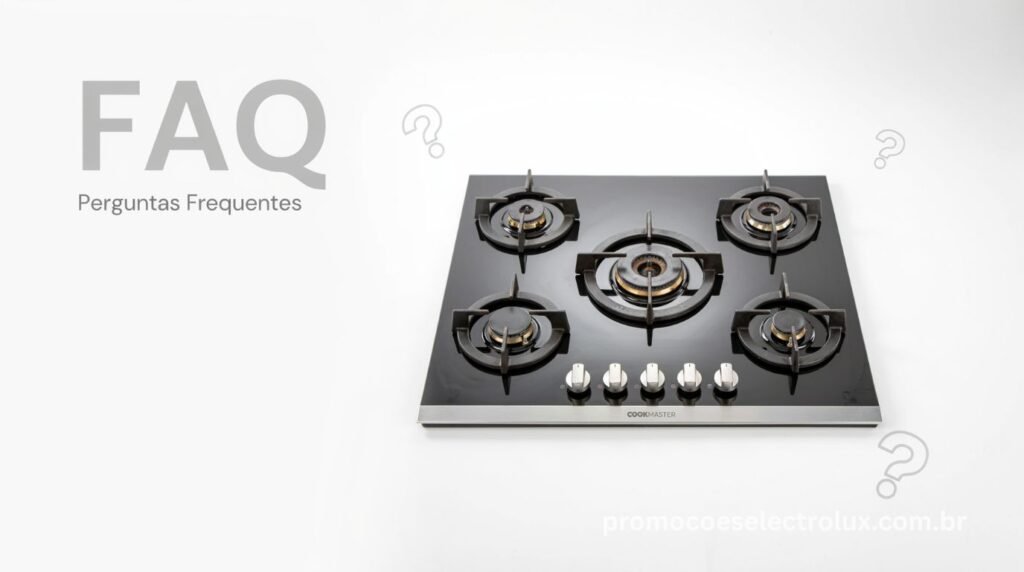 Perguntas frequentes sobre o Fogão Electrolux FE5DC Experience PerfectCook360