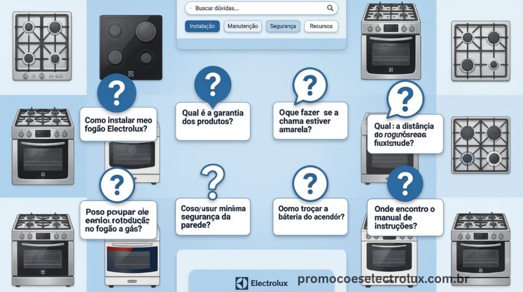 Dúvidas frequentes sobre a linha completa de fogões Electrolux