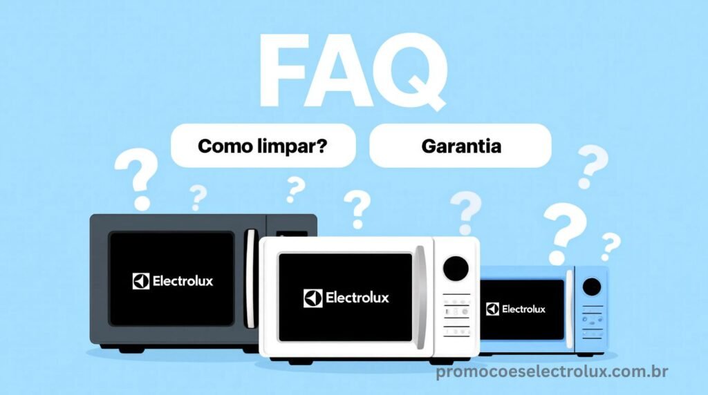 Dúvidas frequentes sobre a linha completa de micro-ondas Electrolux