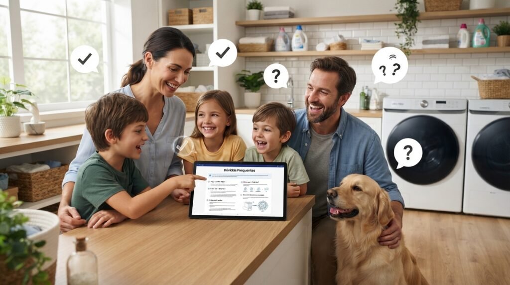 Dúvidas frequentes sobre a Máquina de Lavar Electrolux 17kg Essential Care Cesto Inox Jet&Clean Ultra Filter LED17