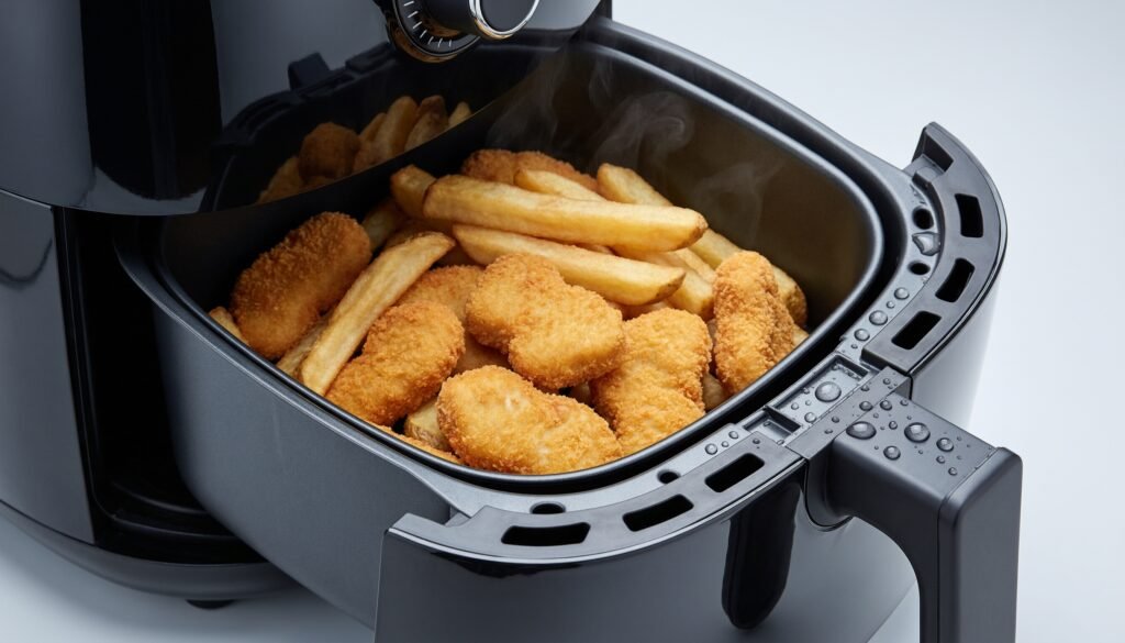 Cesta antiaderente da Fritadeira Electrolux Air Fryer 4 Litros EAF30 para facilidade de uso e limpeza