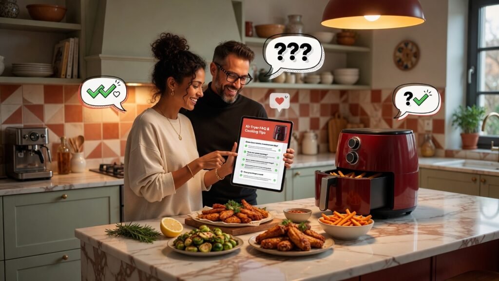 Dúvidas frequentes sobre a Fritadeira Elétrica Electrolux Air Fryer 5L Vermelho Escuro 1700W EAF51