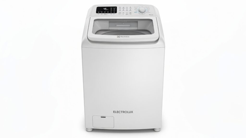 Vista frontal da Máquina de Lavar Electrolux 9kg Efficient Care 220v LED09