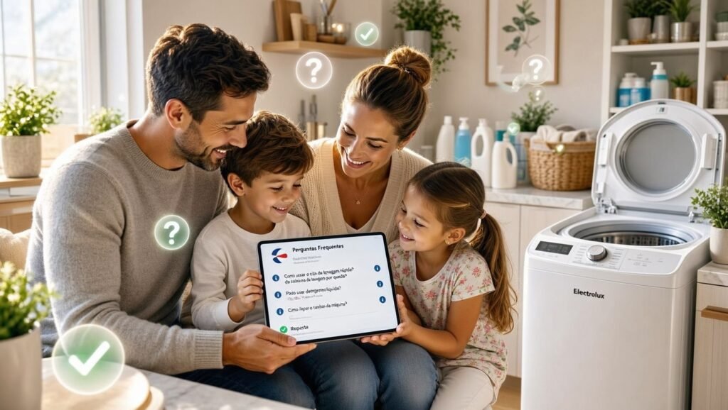 Dúvidas frequentes sobre a Máquina de Lavar Electrolux 13kg Essential Care Cesto Inox Jet&Clean LED13