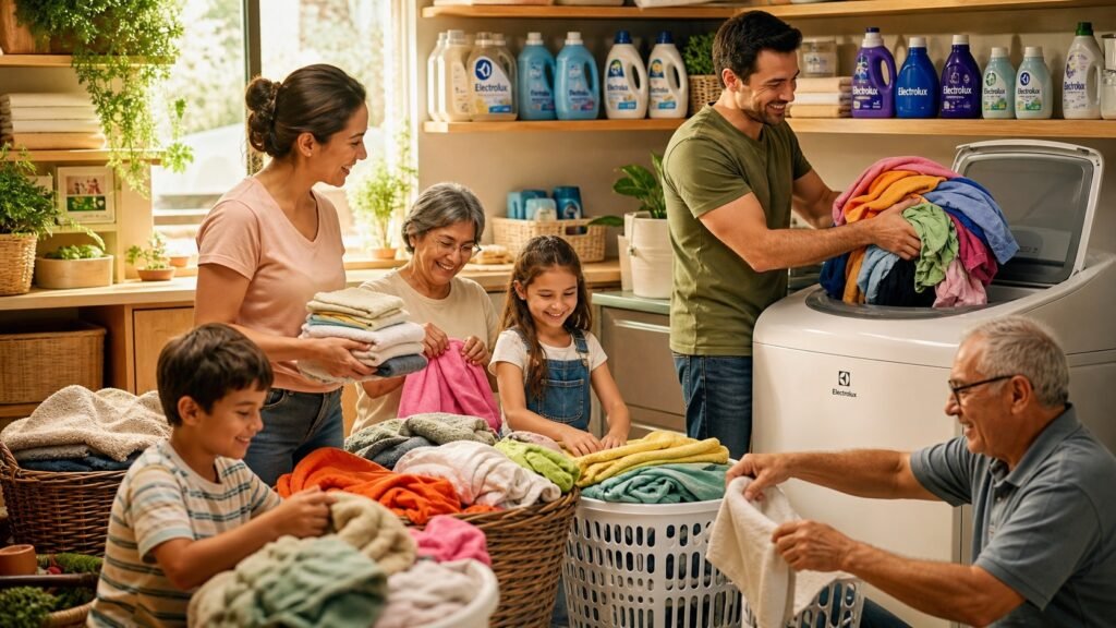 Máquina de Lavar Electrolux 18kg Efficient LEE18 atendendo grande família com máxima capacidade