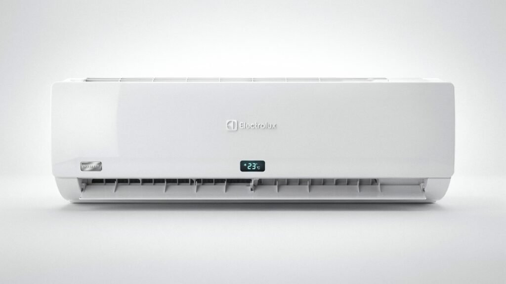 Vista frontal do Ar-Condicionado Electrolux Split Inverter 24.000 BTUs Color Adapt com Wi-Fi YI24F