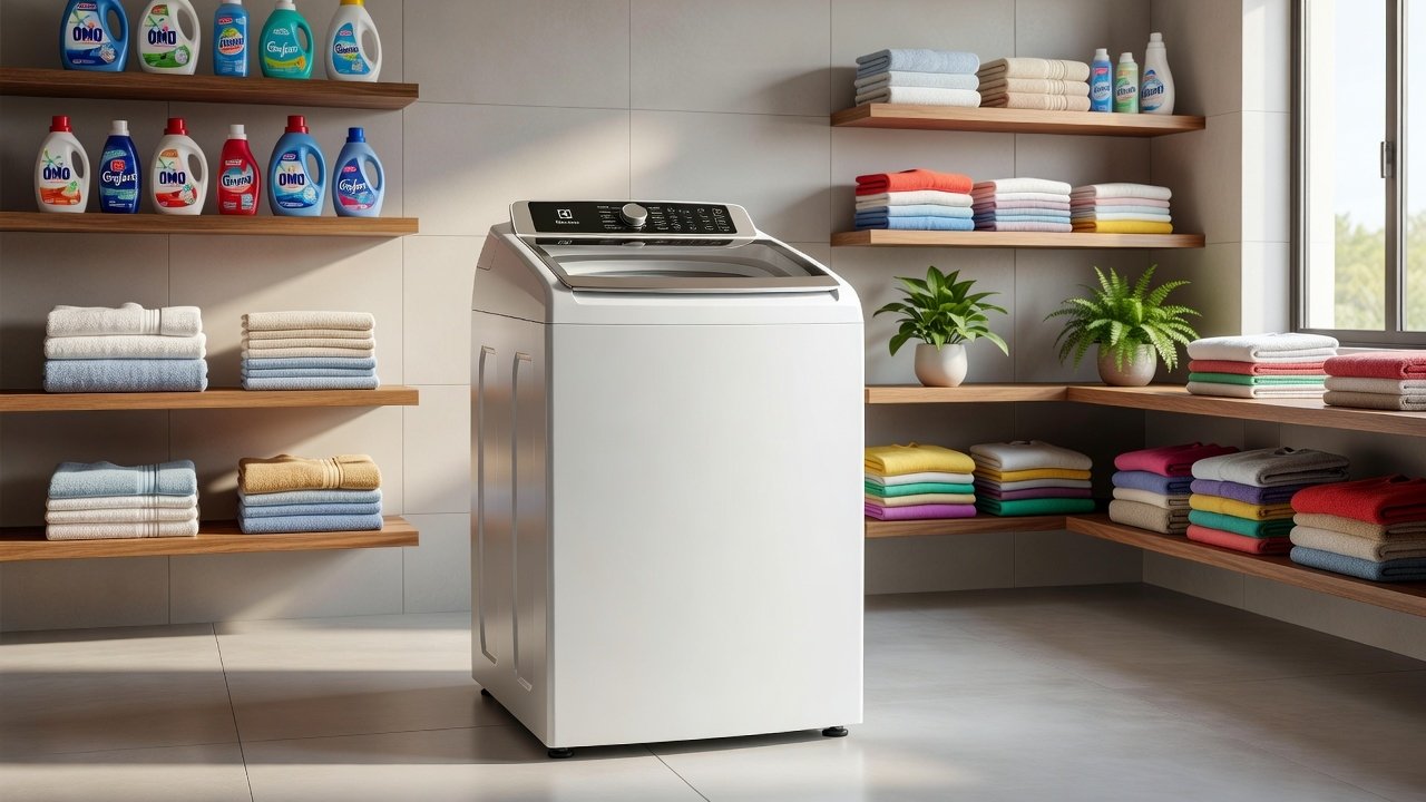 Máquina de Lavar Electrolux 14,5kg Branca Efficient Cesto Inox Jet&Clean 220v LEE15